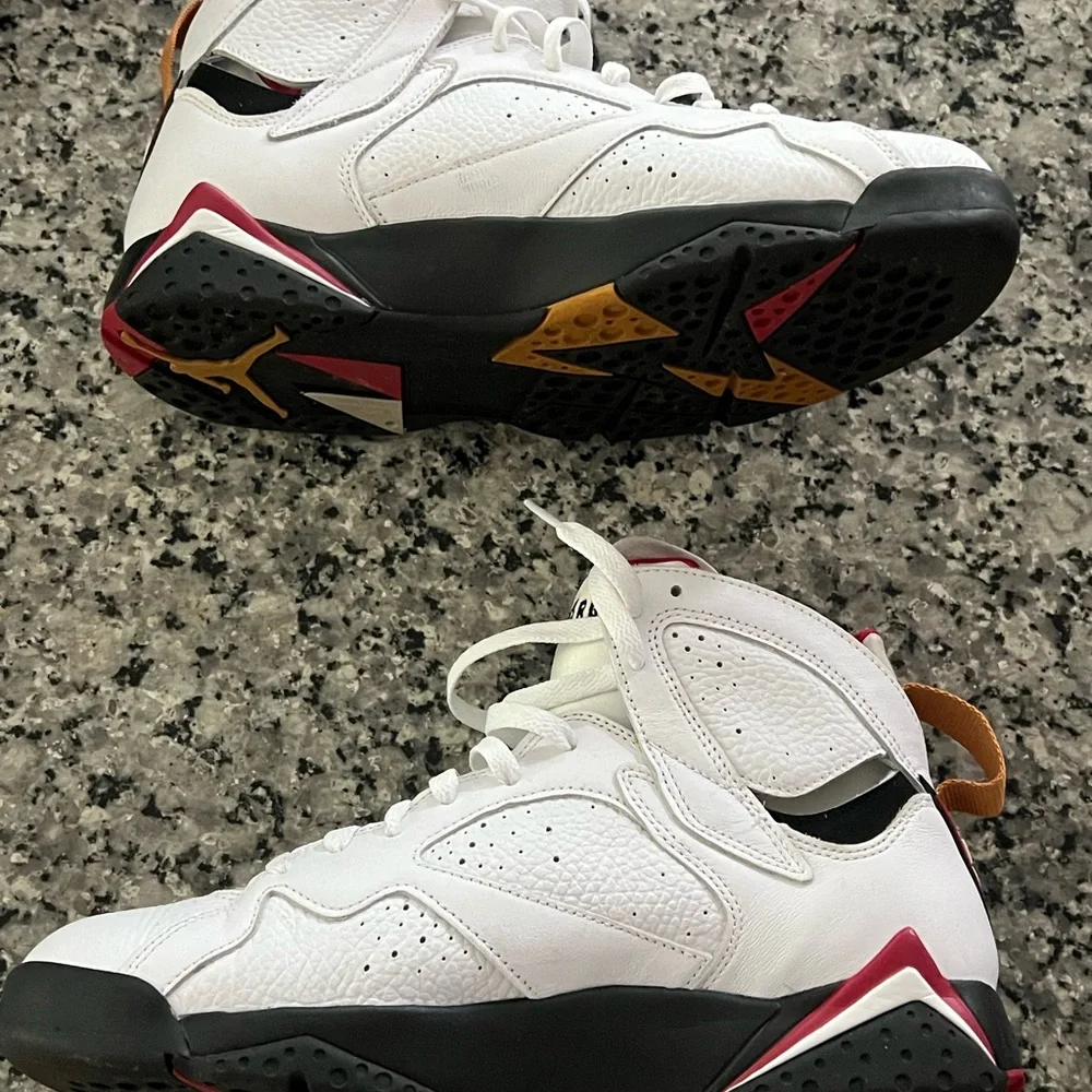 Jordan Kids White/Maroon/Gold Retro Basketball Sneakers